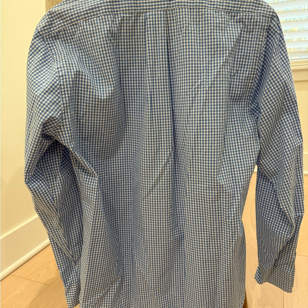 Vineyard Vines Blue Gingham Button-Down Shirt | M… - image 3